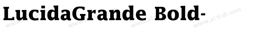 LucidaGrande Bold字体转换